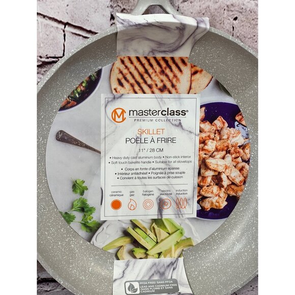 Master Class Skillet  3 PC> Set Gray with Speckled white NEW! - Picture 3 of 7